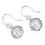 Hand Crafted Modern Sterling Silver Dangle Earrings 'Taxco Trends'