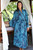 Batik Patterned Robe 'Sapphire Dreams' Batik Patterned Robe 'Sapphire Dreams'