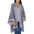 Peruvian Alpaca Wool Patterned Wrap Ruana 'Inca Gray' Peruvian Alpaca Wool Patterned Wrap Ruana 'Inca Gray'