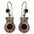 Handcrafted Indian Sterling Silver and Carnelian Earrings 'Fire Owl' Handcrafted Indian Sterling Silver and Carnelian Earrings 'Fire Owl'