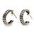 Handcrafted Sterling Silver Half Hoop Earrings 'Orbital Moon' Handcrafted Sterling Silver Half Hoop Earrings 'Orbital Moon'