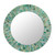 Hand Made Mosaic Wood Glass Mirror 'Aqua Fantasy' Hand Made Mosaic Wood Glass Mirror 'Aqua Fantasy'