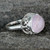 Rose Quartz Jewelry Sterling Silver Solitaire Ring 'Romantic Delhi' Rose Quartz Jewelry Sterling Silver Solitaire Ring 'Romantic Delhi'