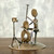 Recycled Car Part Cellist Sculpture 'Rustic Cellist' Recycled Car Part Cellist Sculpture 'Rustic Cellist'