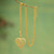 Gold Plated Filigree Heart Necklace 'Lace Sweetheart' Gold Plated Filigree Heart Necklace 'Lace Sweetheart'