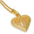 Gold Plated Filigree Heart Necklace 'Lace Sweetheart' Gold Plated Filigree Heart Necklace 'Lace Sweetheart'