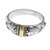 Handmade Silver and 18k Gold Ring 'Frangipani Aura' Handmade Silver and 18k Gold Ring 'Frangipani Aura'