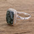 Sterling Silver Cocktail Jade Ring 'Maya Forest Princess' Sterling Silver Cocktail Jade Ring 'Maya Forest Princess'