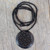 Jali Jewelry Ebony Wood Beaded Necklace 'Mughal Enchantress Medallion' Jali Jewelry Ebony Wood Beaded Necklace 'Mughal Enchantress Medallion'