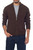 Men's 100% alpaca cardigan 'Modern Brown' Men's 100% alpaca cardigan 'Modern Brown'