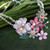 Cultured pearl and rose quartz beaded necklace 'Eden' Cultured pearl and rose quartz beaded necklace 'Eden'