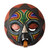 African Beaded Wood Mask Original Artisan Design 'Asomdwoe II'