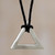 Men's sterling silver necklace 'Perfect Triangle' Men's sterling silver necklace 'Perfect Triangle'