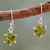Handcrafted Sterling Silver and Peridot Earrings 'Lime Solitaire' Handcrafted Sterling Silver and Peridot Earrings 'Lime Solitaire'