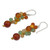 Thailand Yellow Pearl Carnelian Quartz Cluster Earrings 'Golden Vineyard' Thailand Yellow Pearl Carnelian Quartz Cluster Earrings 'Golden Vineyard'