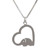 Thai Elephant Jewelry Necklace in Sterling Silver 'Heartfelt Elephant'