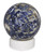 Sodalite Sphere on White Onyx Stand Natural Gemstones 'Planet Earth' Sodalite Sphere on White Onyx Stand Natural Gemstones 'Planet Earth'
