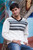 Men's White Alpaca Pullover Sweater from Peru 'Tireless Wanderer' Men's White Alpaca Pullover Sweater from Peru 'Tireless Wanderer'