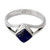 Artisan Crafted India Unisex Silver Ring with Lapis Lazuli 'Regal Blue' Artisan Crafted India Unisex Silver Ring with Lapis Lazuli 'Regal Blue'