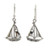 Sailboat Theme Sterling Silver Earrings 'Mariner' Sailboat Theme Sterling Silver Earrings 'Mariner'