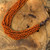 Handcrafted Wood Beaded Necklace 'Orange Muse' Handcrafted Wood Beaded Necklace 'Orange Muse'