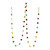 Embroidered Handmade Felt Holiday Garland 'Gumdrop Pompoms' Embroidered Handmade Felt Holiday Garland 'Gumdrop Pompoms'