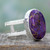 Purple Composite Turquoise Sterling Silver Ring 'Purple Island'