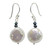 White and Gray Pearl Handcrafted Earrings 'Lunar Horizon' White and Gray Pearl Handcrafted Earrings 'Lunar Horizon'