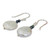 White and Gray Pearl Handcrafted Earrings 'Lunar Horizon' White and Gray Pearl Handcrafted Earrings 'Lunar Horizon'