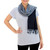 Thai Grey and Black Cotton Scarf 'Grey and Black Duo' Thai Grey and Black Cotton Scarf 'Grey and Black Duo'