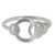 Artisan Crafted Silver Geometric Ring 'Circle Dance' Artisan Crafted Silver Geometric Ring 'Circle Dance'