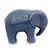Blue Celadon Ceramic Figurine 'Sapphire Elephant'
