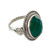 Sterling Silver Cocktail Ring with Green Onyx 'Green Magnificence'