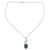 Blue Composite Turquoise Sterling Silver Necklace from India 'Sky Whisper'