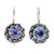 Balinese Blue Topaz Sunflower Drop Earrings 'Singaraja Sunflower Blue' Balinese Blue Topaz Sunflower Drop Earrings 'Singaraja Sunflower Blue'