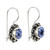 Balinese Blue Topaz Sunflower Drop Earrings 'Singaraja Sunflower Blue' Balinese Blue Topaz Sunflower Drop Earrings 'Singaraja Sunflower Blue'