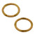 Pair of Handcrafted Golden Grass Bangle Bracelets 'Jalap√£o Equilibrium'