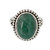 Women's Green Jade and Silver Cocktail Ring from India 'Jade Forest' Women's Green Jade and Silver Cocktail Ring from India 'Jade Forest'