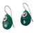 Fair Trade Green Onyx Drop Earrings from India 'Nature's Spell' Fair Trade Green Onyx Drop Earrings from India 'Nature's Spell'