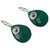 Fair Trade Green Onyx Drop Earrings from India 'Nature's Spell' Fair Trade Green Onyx Drop Earrings from India 'Nature's Spell'