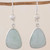 Handcrafted Sterling Silver Apple Green Jade Earrings 'Apple Green'