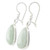 Handcrafted Sterling Silver Apple Green Jade Earrings 'Apple Green'