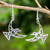 Artisan Crafted Sterling Silver Bird Hook Earrings 'Fly Me Away' Artisan Crafted Sterling Silver Bird Hook Earrings 'Fly Me Away'