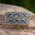 Unique Women's Band Ring in Sterling Silver with Marcasite 'Love's Bond'