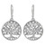 Handcrafted 925 Sterling Silver Tree Dangle Earrings 'Spiral Tree' Handcrafted 925 Sterling Silver Tree Dangle Earrings 'Spiral Tree'