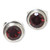 Genuine Garnet and Sterling Silver Stud Earrings from Bali 'Red Simplicity' Genuine Garnet and Sterling Silver Stud Earrings from Bali 'Red Simplicity'