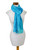 Blue Backstrap Loom Rayon Chenille Scarf 'Radiant Lagoon' Blue Backstrap Loom Rayon Chenille Scarf 'Radiant Lagoon'
