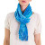 Blue Backstrap Loom Rayon Chenille Scarf 'Radiant Lagoon' Blue Backstrap Loom Rayon Chenille Scarf 'Radiant Lagoon'