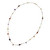 Multi Gemstones on Gold Plated Long Station Necklace 'Color and Fantasy' Multi Gemstones on Gold Plated Long Station Necklace 'Color and Fantasy'