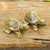 Thai Ceramic Turtle Figurines in Brown-Green (Pair) 'Resilient Turtles'